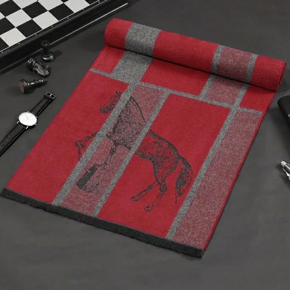 Elegant Cashmere Men Scarf - Picture 6 of 7